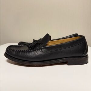 Sebago Handsewn in USA Black Leather Tassel Loafers Men’s US 8 E Dress Shoes